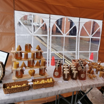 market stall Bacton bees